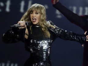 Taylor Swift performs during the Reputation Stadium Tour opener at University of Phoenix Stadium on Tuesday, May 8, 2018, in Glendale, Ariz.
