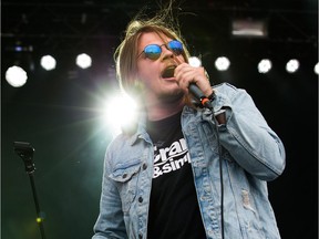 Lead singer Brett Emmons of The Glorious Sons from Kingston on the Claridge Homes Stage as day eight of the RBC Bluesfest takes place on the grounds of the Canadian War Museum at Lebreton Flats.