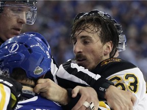 Boston Bruins left wing Brad Marchand.