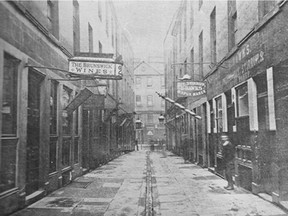 A "memorial album" published about Sir John A. Macdonald in 1891 included this photo, identifying Brunswick Place in Glasgow as the birthplace of Canada's first prime minister. (Courtesy Archives of Ontario)