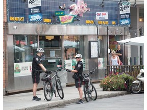 Police have stepped up patrols by bike units and other resources in the ByWard Market and Downtown Rideau areas.