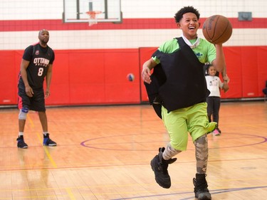 Chris is all smiles as he competes in a skills contest while wearing a bulletproof vest.