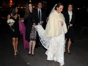 Jessica Brownstein arrives at St. Patrick's Bascilica for her wedding ceremony with Ben Mulroney on October 30, 2008. Amid the flurry of pre-wedding excitement for Prince Harry and Meghan Markle's nuptials, an unexpected coronation has taken place - that of Toronto tastemaker Jessica Mulroney. The Montreal-bred socialite and public relations strategist has been a constant source of CanCon in the swath of international gossip stories: she's been dubbed the secret wedding planner, "one of the most influential women in fashion" and the favorite to be Markle's matron of honor.