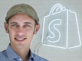 Tobi Lutke, CEO of Shopify, an online store, is seen in the company's Montreal office on February 18, 2015.