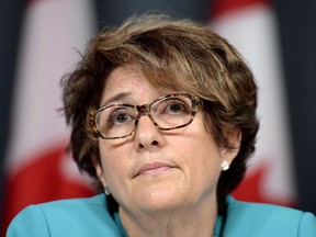 Deputy Minister of Public Works and Government Services Marie Lemay listens to a question during a technical briefing on the Phoenix pay system on Thursday, Aug. 11, 2016 in Ottawa. Federal civil servants suffering extreme financial difficulties under the government's Phoenix pay system, and some not so extreme, have been turning to the top for help, and with some success.THE CANADIAN PRESS/Justin Tang