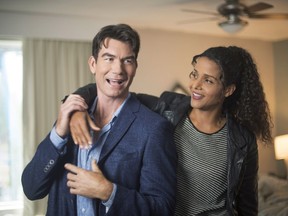 Actors Jerry O'Connell and Sydney Tamiia Poitier are shown in a scene from the television show "Carter." How many American TV stars could come up to Canada and belt out our national anthem at a hockey game without a TelePrompTer? O'Connell performed the task ‚Äî without missing a word ‚Äî while working on his new series "Carter" in North Bay, Ont. THE CANADIAN PRESS/HO