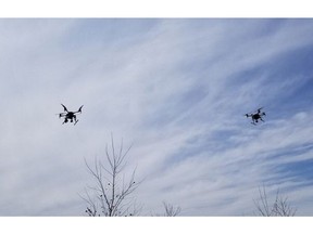The drones belonging to the Ottawa police will be on display Monday at 11 a.m. at the downtown station.