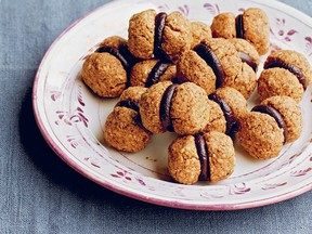 Crumbly Hazelnut and Dark Chocolate Baci from The Natural Baker by Henrietta Inman.
