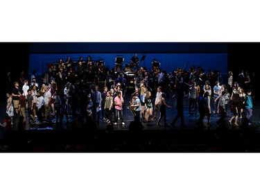 The Cappies Chorus rehearses their musical numbers, prior to the start of the annual Cappies Gala awards, held at the National Arts Centre, on May 27, 2018, in Ottawa, Ont.