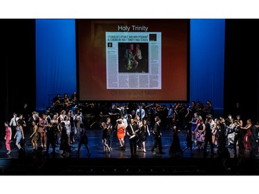 The Cappies Chorus performs a musical number, during the annual Cappies Gala awards, held at the National Arts Centre, on May 27, 2018, in Ottawa, Ont.  (Jana Chytilova / Postmedia Network)   ORG XMIT: JACH3101