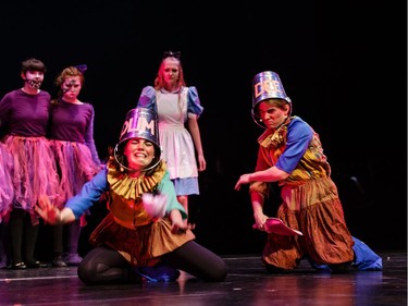 Students perform an excerpt from Alice in Wonderland, St. Francis Xavier High School, during the annual Cappies Gala awards, held at the National Arts Centre, on May 27, 2018, in Ottawa, Ont.  (Jana Chytilova / Postmedia Network)   ORG XMIT: JACH3313