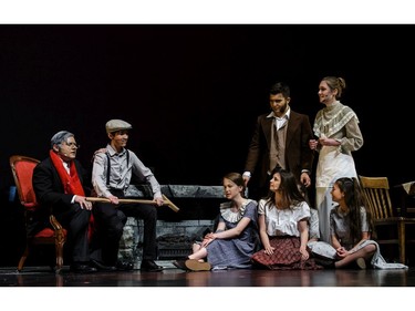 Students perform an excerpt from A Christmas Carol , St. Mother Teresa High School, during the annual Cappies Gala awards, held at the National Arts Centre, on May 27, 2018, in Ottawa, Ont.  (Jana Chytilova / Postmedia Network)   ORG XMIT: JACH4034