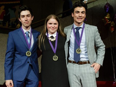 Cappies nominees from st. Mother Teresa High School arrive on the Red Carpet, prior to the start of the annual Cappies Gala awards, held at the National Arts Centre, on May 27, 2018, in Ottawa, Ont.