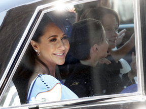 Jessica Mulroney arrives at the wedding ceremony of Prince Harry and Meghan Markle at St. George's Chapel in Windsor Castle on Saturday, May 19, 2018.