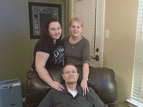 This photo provided by Eric Sanders shows Texas shooting victim Cynthia Tisdale, top right, with her husband Recicie Tisdale, center and niece Olinde, left. Cynthia Tisdale, a substitute teacher who relatives say had a "lust for life" is among the first confirmed victims of Friday's mass shooting at a Texas high school.