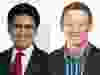 Ottawa Centre Liberal candidate Yasir Naqvi (left) and NDP candidate Joel Harden
