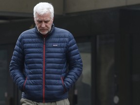 Dr. Vincent Nadon leaves the Ottawa court house in Ottawa.