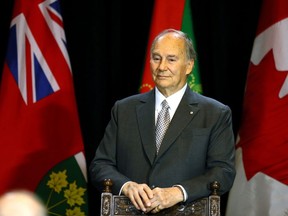 The Aga Khan's work for world peace has been extraordinary over six decades.  (Dave Abel/Toronto Sun/Postmedia Network)