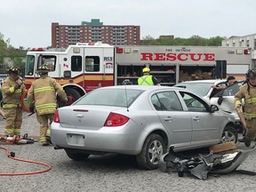 Ottawa Fire Services stages an 'active scenario' to demonstrate the devastating effects of impaired driving.