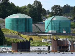 Kinder Morgan's Trans-Mountain marine terminal is seen in Burnaby, B.C., on Tuesday, May 29, 2018.