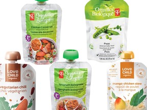 Food Recall Warning - Select Love Child Organics brand and PC Organics brand baby food pouches recalled due to packaging defects that may allow the entry of spoilage microorganisms.