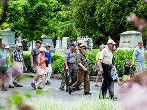 Volunteer guides lead 90-minute walking tours of Beechwood Cemetery on the fourth Sunday of the month from April to November, offering visitors the chance to absorb the ground’s serenity, history and fresh air.