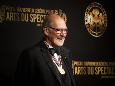 Peter Herrndorf, recipient of the Lifetime Artistic Achievement Award at the Governor General's Performing Arts Awards Gala at the National Arts Centre Saturday June 2, 2018.