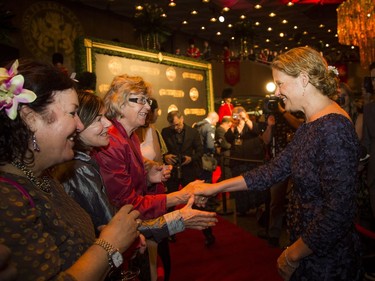 Gov. Gen. Julie Payette on the red carpet at the Governor General's Performing Arts Awards Gala at the National Arts Centre on Saturday, June 2, 2018.