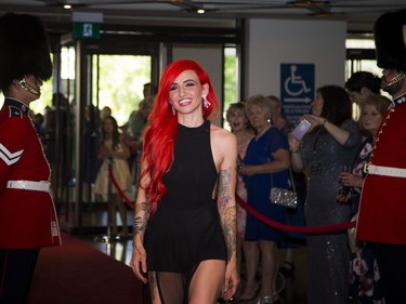 Pop star Lights on the red carpet at the Governor General's Performing Arts Awards Gala.