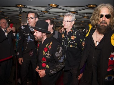 Rockband Blackie and the Rodeo Kings on the red carpet at the Governor General's Performing Arts Awards Gala at the National Arts Centre Saturday June 2, 2018.   Ashley Fraser/Postmedia