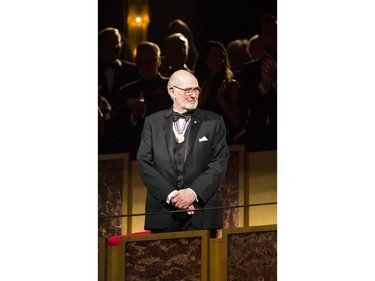 Peter Herrndorf, recipient of the Lifetime Artistic Achievement Award, at the Governor General's Performing Arts Awards Gala at the National Arts Centre Saturday June 2, 2018.