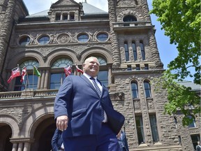 Ontario premier Doug Ford  at the Ontario Legislature