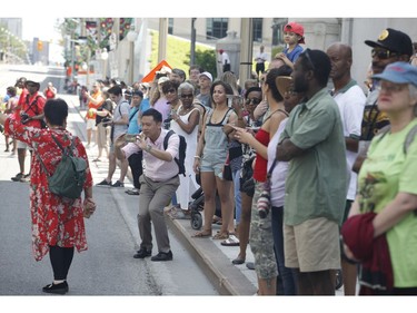 People take part in the Carivibe parade in Ottawa on Saturday, June 16, 2018.   (Patrick Doyle)  ORG XMIT: 0617 Carivibe 03