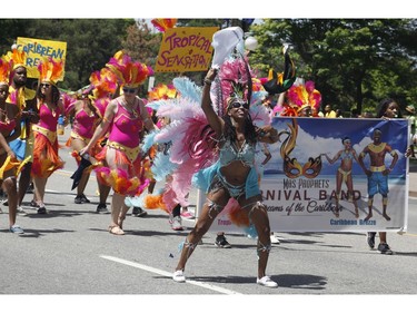 People take part in the Carivibe parade in Ottawa on Saturday, June 16, 2018.   (Patrick Doyle)  ORG XMIT: 0617 Carivibe 06