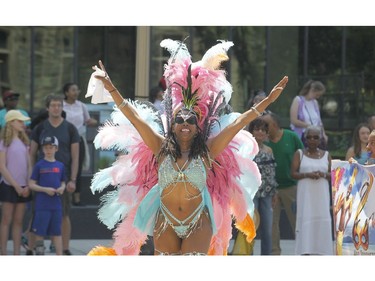 People take part in the Carivibe parade in Ottawa on Saturday, June 16, 2018.   (Patrick Doyle)  ORG XMIT: 0617 Carivibe 08