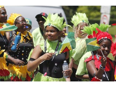 People take part in the Carivibe parade in Ottawa on Saturday, June 16, 2018.   (Patrick Doyle)  ORG XMIT: 0617 Carivibe 17