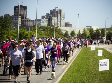 The annual 5 km "WALK for ALS" took place at the Canadian War Museum in support of those living with Amyotrophic Lateral Sclerosis (ALS), commonly known as Lou Gehrig's disease, Saturday June 9, 2018.   Ashley Fraser/Postmedia