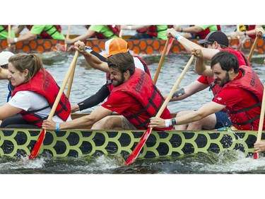 The 25th annual Tim Hortons Ottawa Dragon Boat Festival continued at Mooney's Bay Park on Saturday, June 23, 2018.