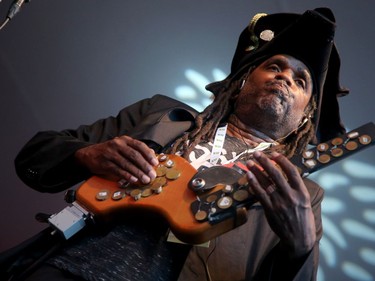 Percussionist Roy Wooten plays with Béla Fleck and the Flecktones, who performed at Jazzfest Thursday (June 28, 2018) on the main stage outside Ottawa City Hall.  Julie Oliver/Postmedia