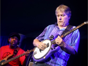 Banjo player Béla Fleck from Béla Fleck and the Flecktones performed at Jazzfest Thursday (June 28, 2018) on the main stage outside Ottawa City Hall.  Julie Oliver/Postmedia