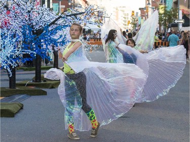 The Glowfair Festival takes place over 10 blocks of Bank Street in Ottawa from June 14 to 16.