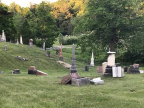 Vandalism at Glenwood cemetery in Picton