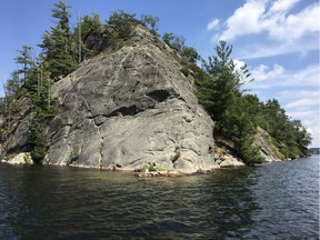 'A collection of towering granite ridges, rich forests and pristine shoreline, this piece of Whitefish Lake is at the heart of the Frontenac Arch,' says the Nature Conservancy of Canada