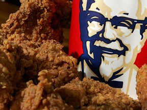 KFC will use the Colonel's secret recipe for the faux fried chicken. The company famous for its “finger lickin’” Southern fried chicken announced this week that it was testing chickenlike “vegetarian options” in Britain with its signature blend of herbs and spices.