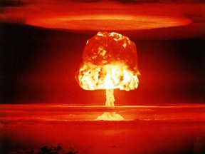 A United States nuclear test near Bikini Atoll on March 26, 1954.