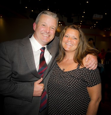 Brad Hampson and Maureen Hunt, who both retired from the Ottawa Police Service on the same day.