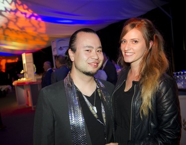 DJ Ilon Tyan and his girlfriend Christine Hamel.