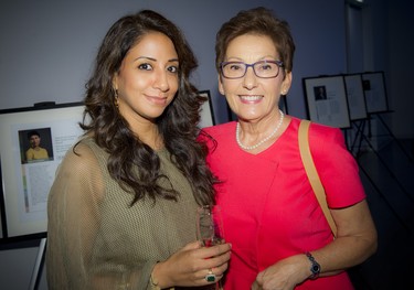 Artists Anjali Patil, a former recipient, and Margaret Chwialkowska, a nominee for the Ottawa Arts Council Mid-Career Artist Award.