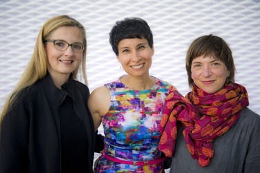 From left, Yvonne Coutts, artistic director at Ottawa Dance Director; dancer Natasha Bakht; and Nomique Léger, a nominee for the Ottawa Arts Council Mid-Career Artist Award.