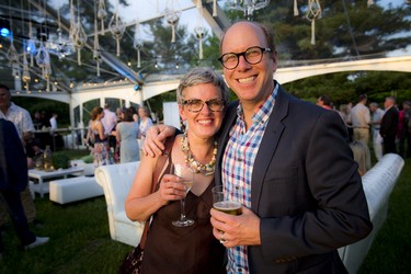 Angela Grant Saunders and Mark Saunders, owners of Saunders Farm.